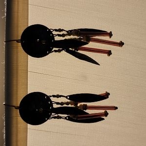 Vintage Tabra bronze drop earrings